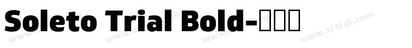 Soleto Trial Bold字体转换